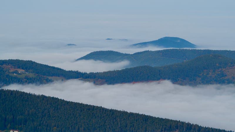 Mer de nuages au-dessus des Vosges