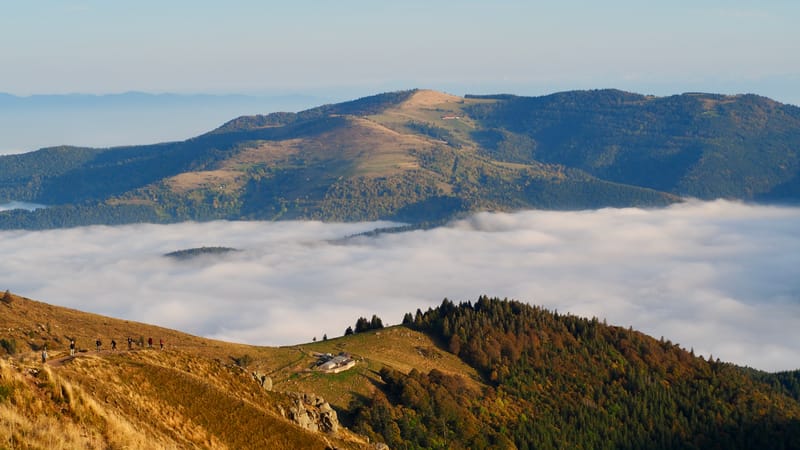 Mer de nuages au-dessus des Vosges