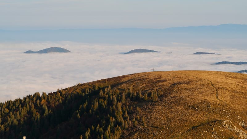 Mer de nuages au-dessus des Vosges