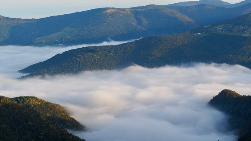 Mer de nuages au-dessus des Vosges