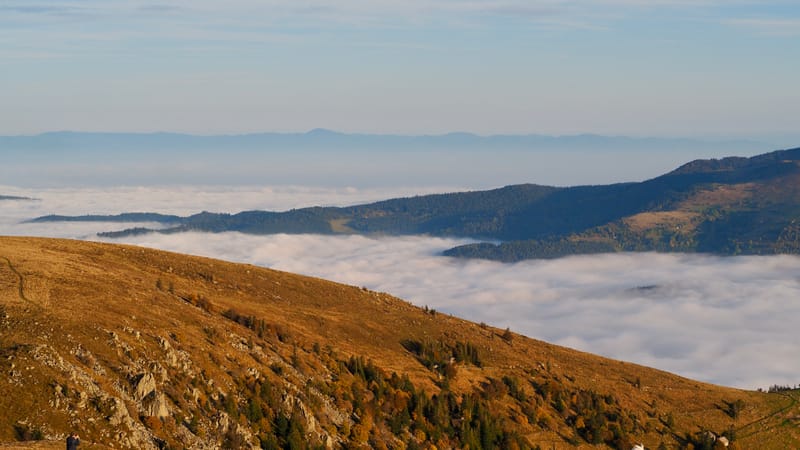 Mer de nuages au-dessus des Vosges