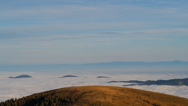 Mer de nuages au-dessus des Vosges