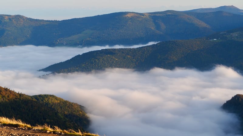 Mer de nuages au-dessus des Vosges