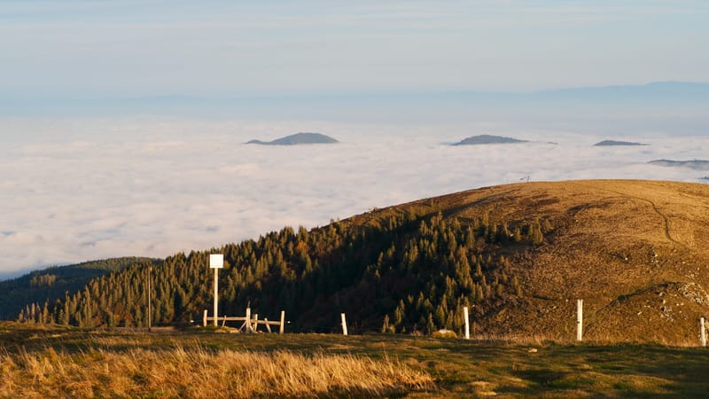 Mer de nuages au-dessus des Vosges