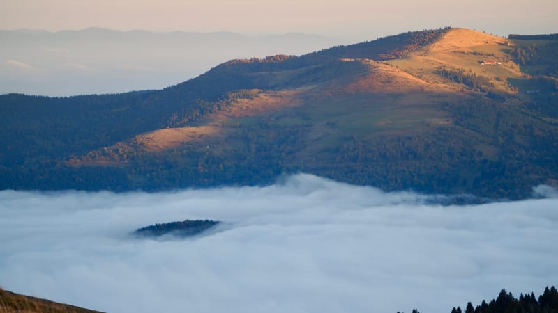 Mer de nuages au-dessus des Vosges