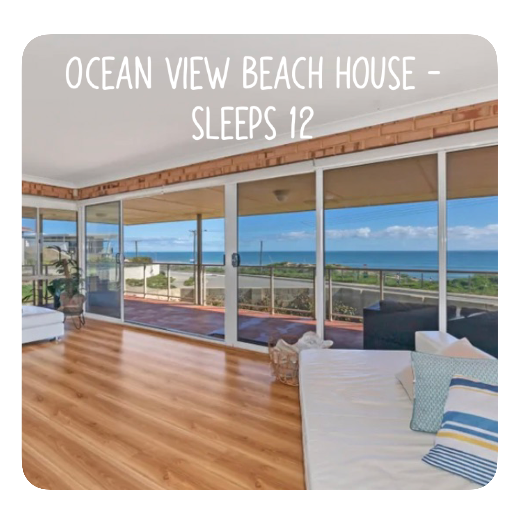 PET FRIENDLY
Ocean View Beach House Halls Head-Sleeps 12- Pet Friendly
Overlooking Blue Bay Beach, this spacious, family friendly 2 storey/ 4 Bedroom  home boasts 180-DEGREE OCEAN VIEWS! 

Check the Link Below for more photos, availabiliy and details