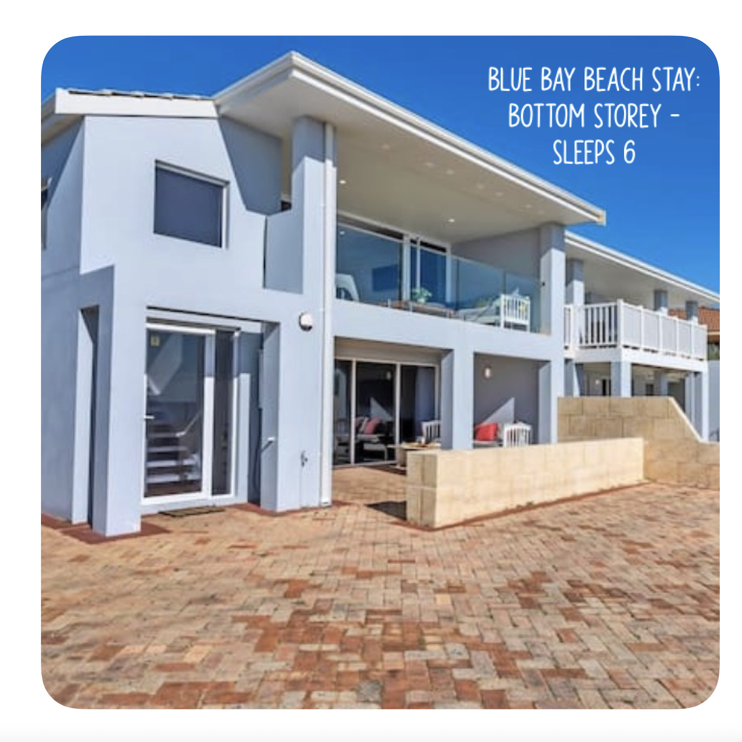 Blue Bay Beach Stay- Bottom Storey- Sleeps 6-PET FRIENDLY

Airbnb charge a sizeable booking fee to the customer! 
FOR  10%  DISCOUNT- Text Samantha on 0409 916 775 

Airbnb charge a sizeable booking fee to the customer! 
FOR  10%  DISCOUNT- Text Samantha on 0409 916 775 
Check the Link Below for more photos, availability  and details