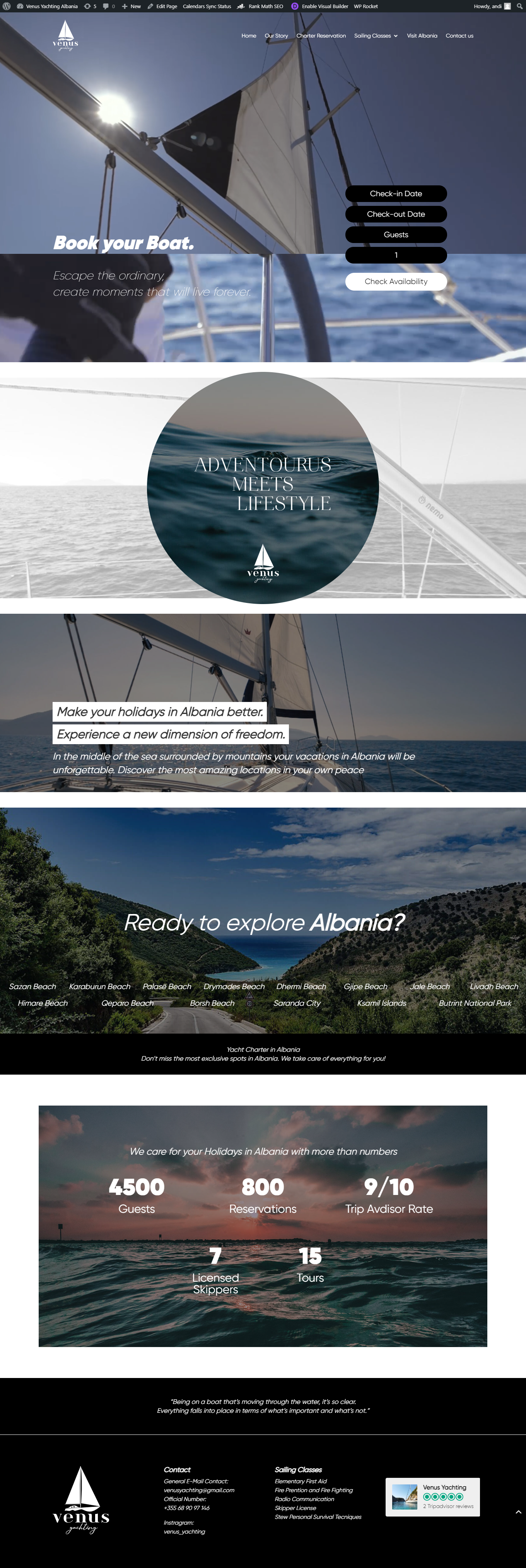 venusyachtingalbania.com