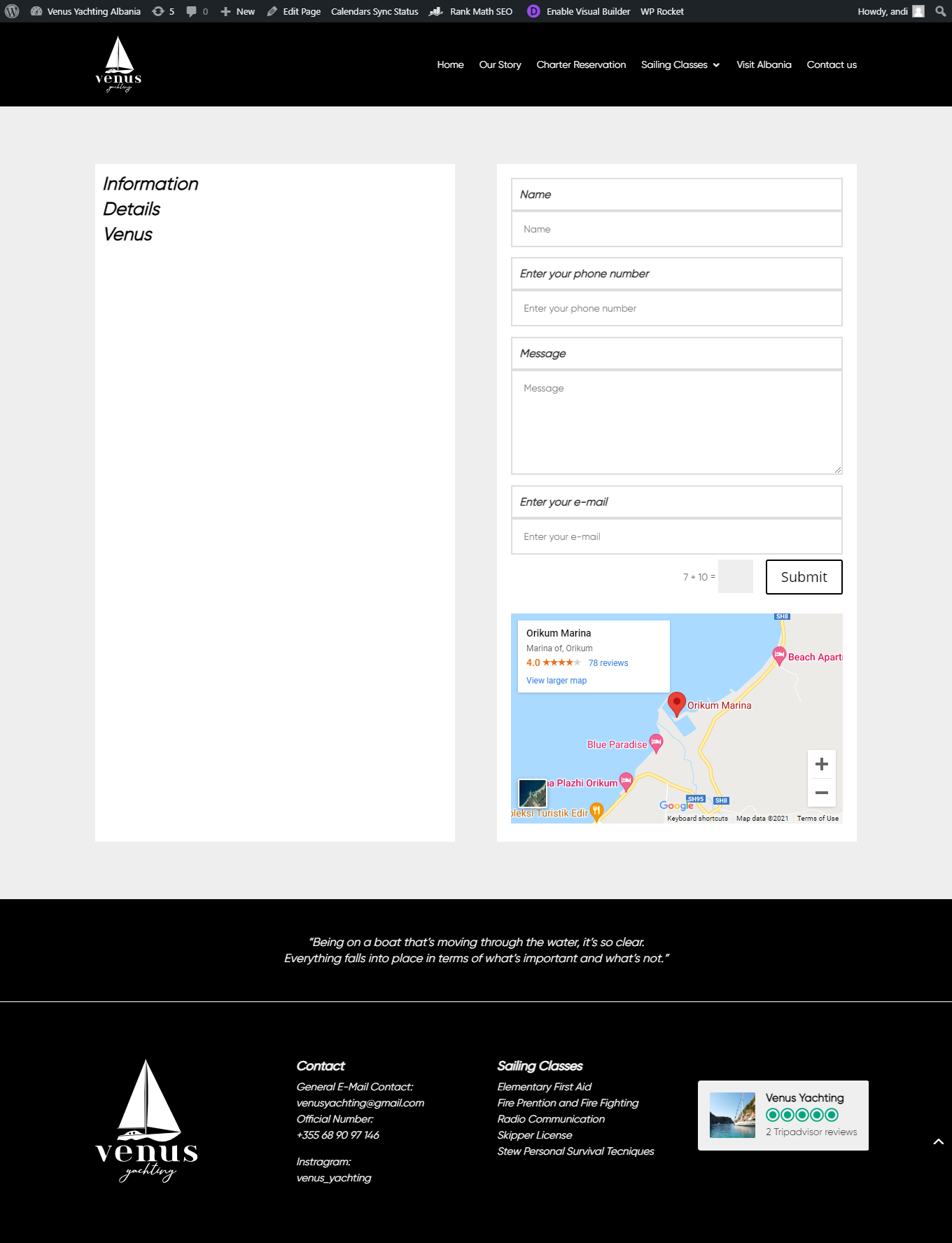 venusyachtingalbania.com