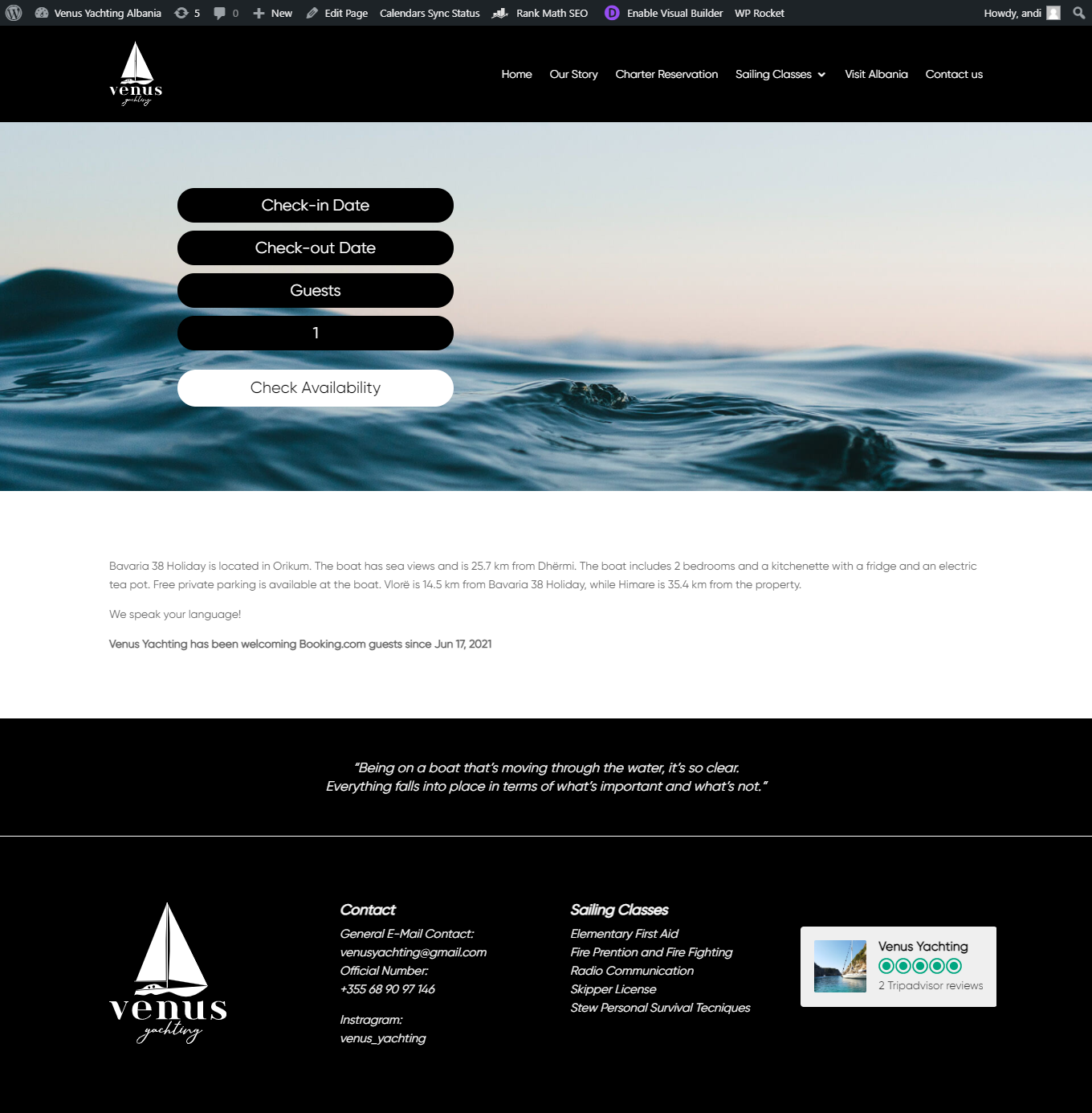 venusyachtingalbania.com