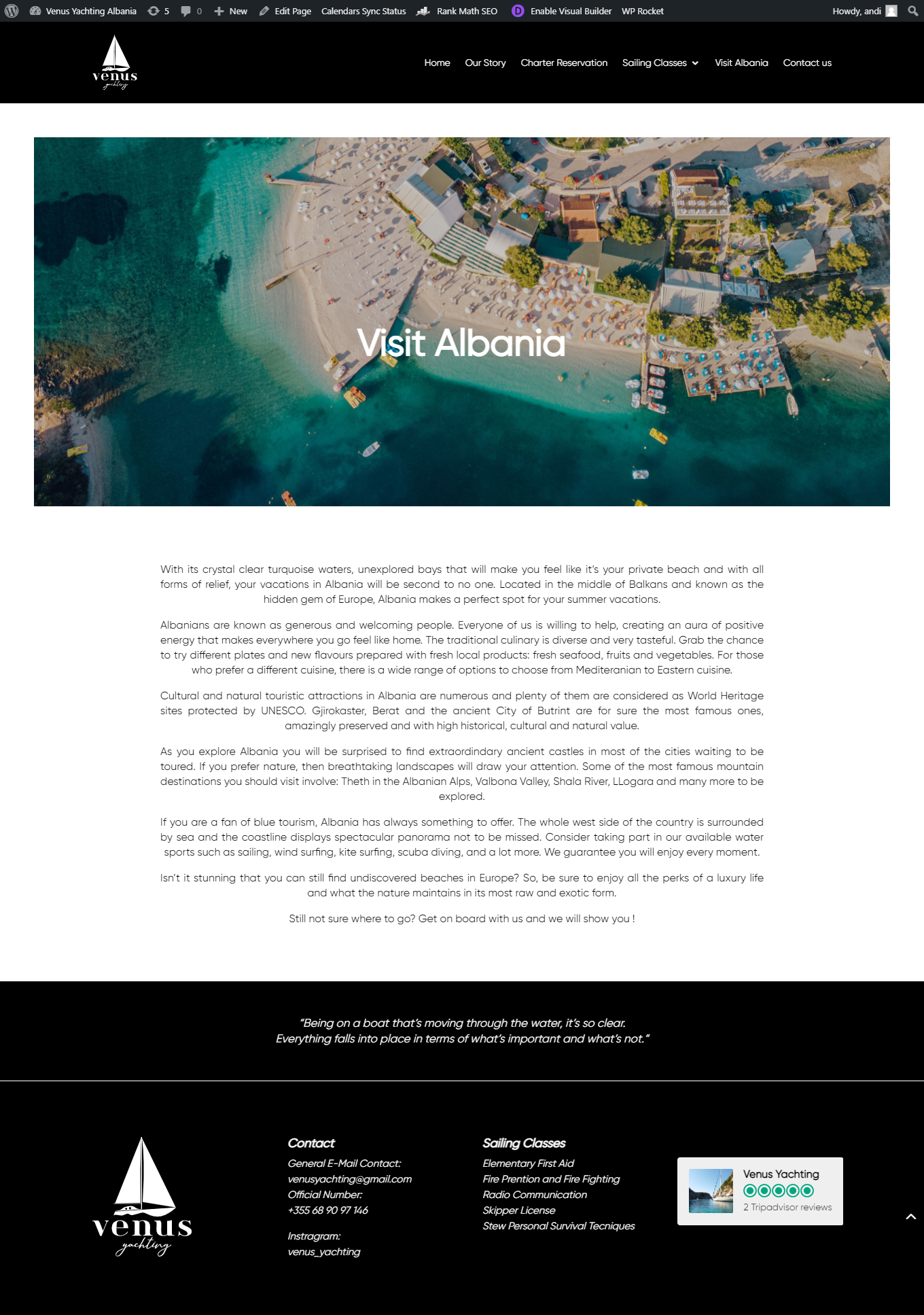 venusyachtingalbania.com