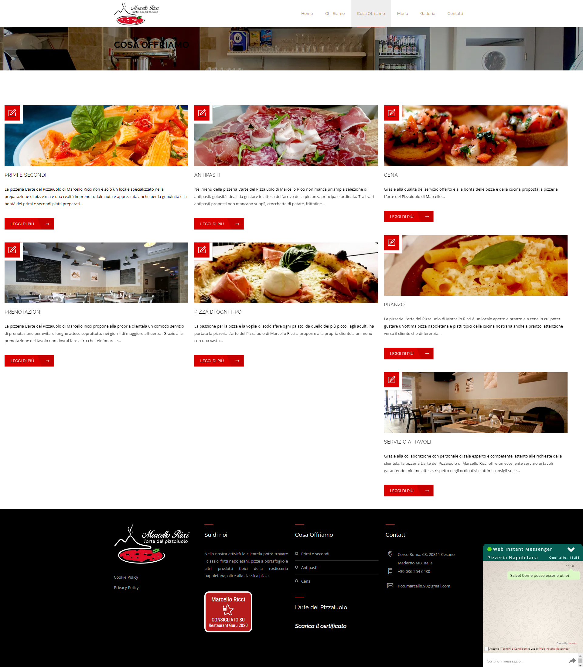 marcelloriccipizzeria.com
