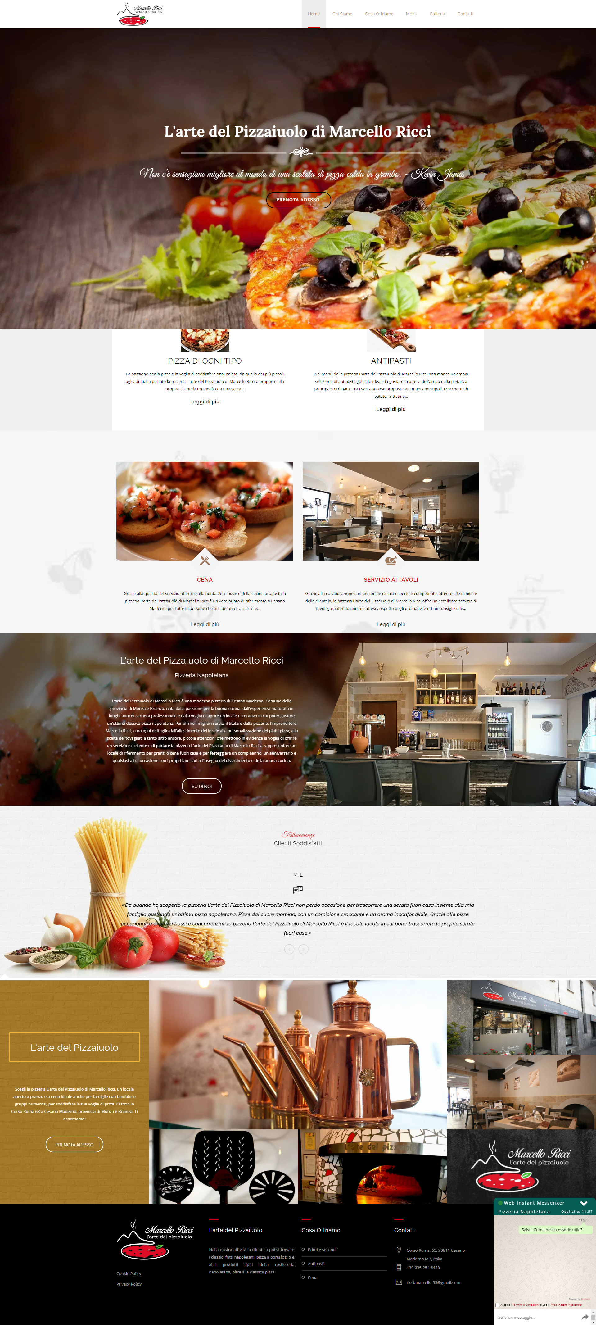 marcelloriccipizzeria.com