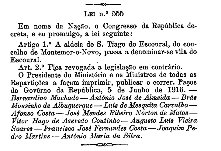 Celebração do 106º Aniversário Elevação a Vila