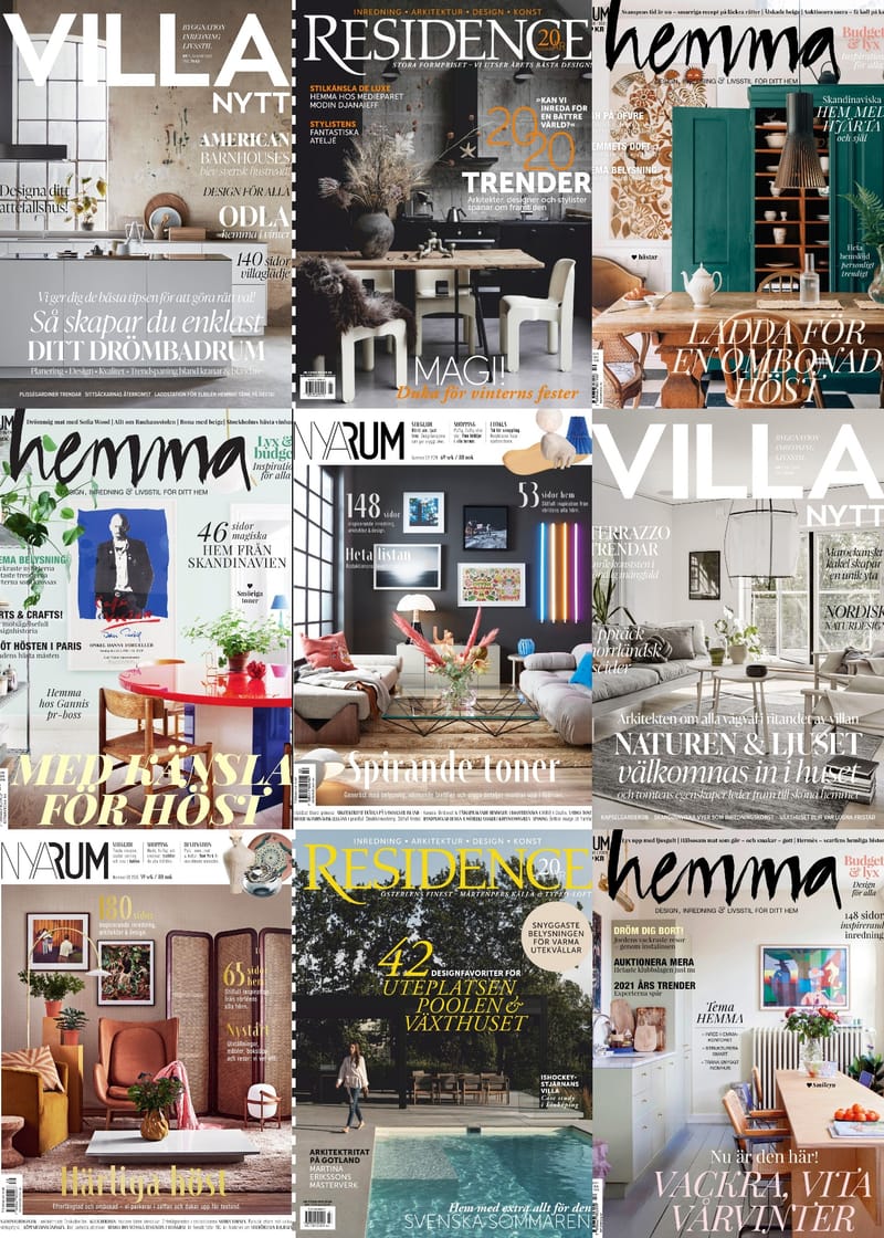 Picture of Swedish Interior Design Magazines PDF Digital Downloads