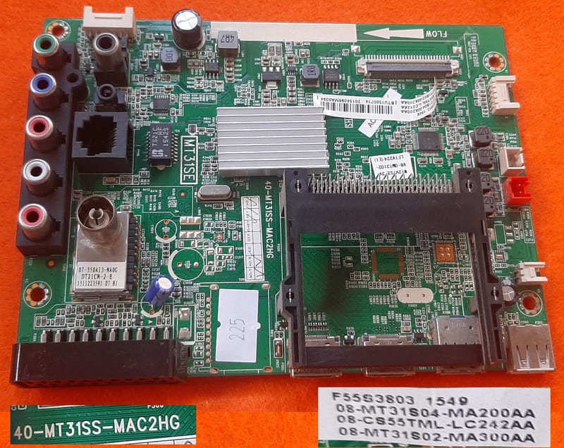 Carte Mère Platine Main Board Pour TV Thomson 24HC3111 - Référence V8-MT31ETM-LF1V053, Occasion Bon état