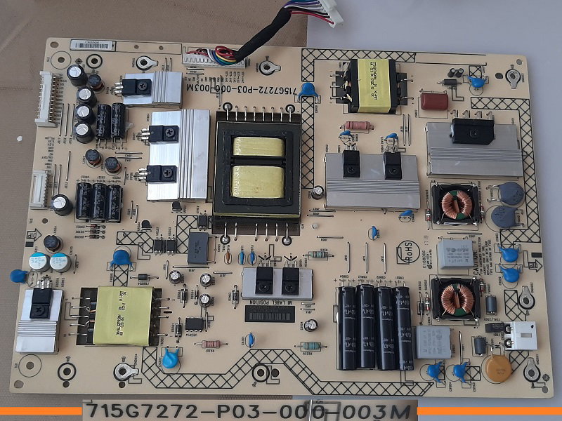 715G7272 P02 000 003M Carte D'Alimentation Pour TV PHILIPS