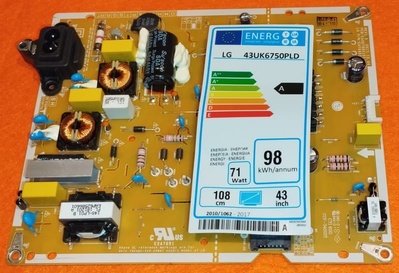 Carte D'alimentation LG EAY62769901 / EAX64648101 – Pour 50LS4000 – Ouverte Jamais Utilisée