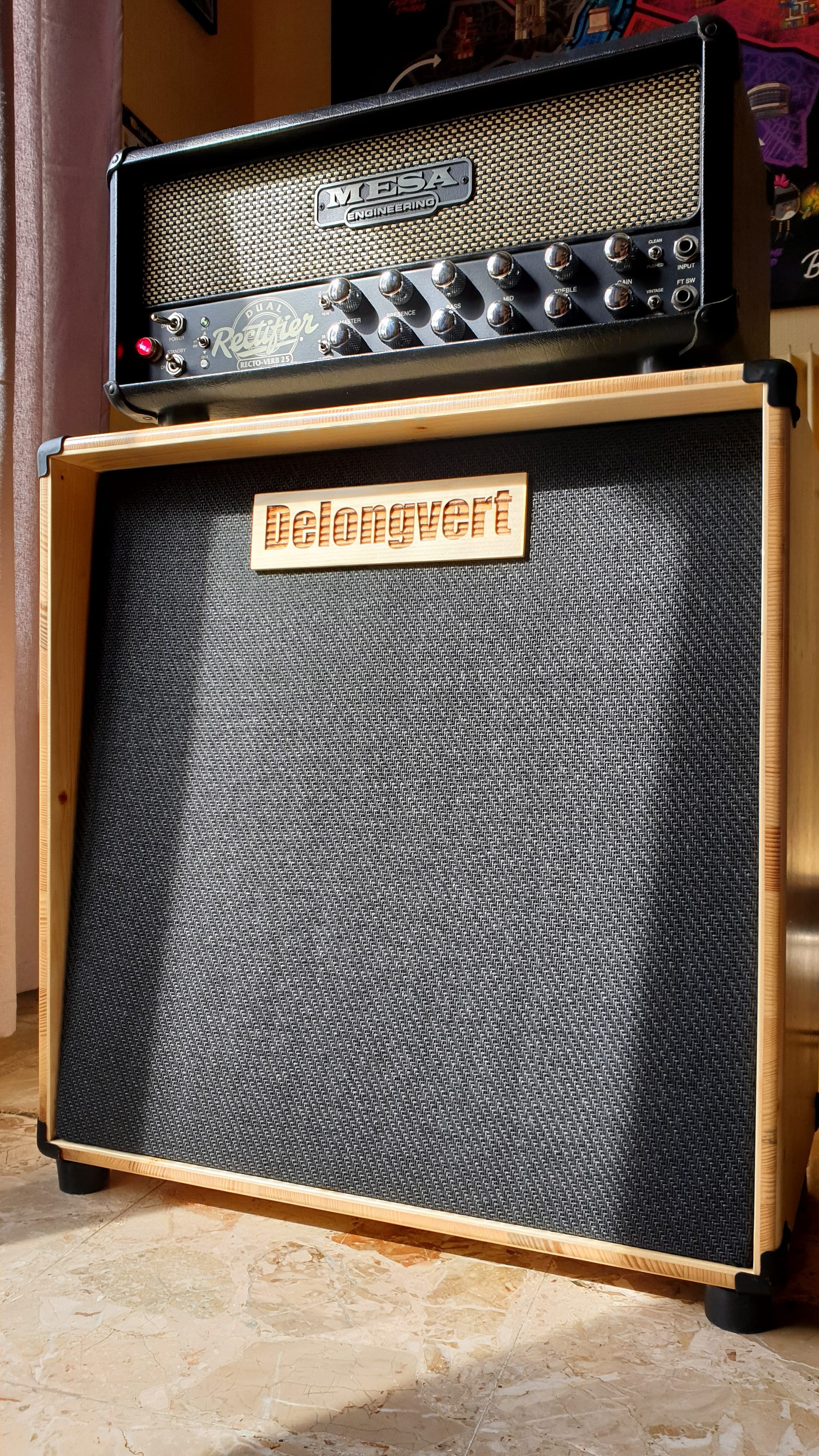 Baffle à façade inclinée pour ampli de guitare