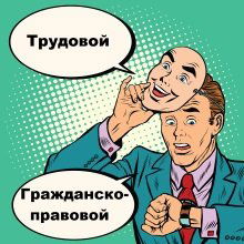 ГРАЖДАНСКО-ПРАВОВОЙ ДОГОВОР VS ТРУДОВОЙ ДОГОВОР (ШЕРИНГОВЫЕ КОНТРАКТЫ: ЯНДЕКС-ТАКСИ, ДОСТАВКА ТОВАРОВ И Т.Д.). Дебаты