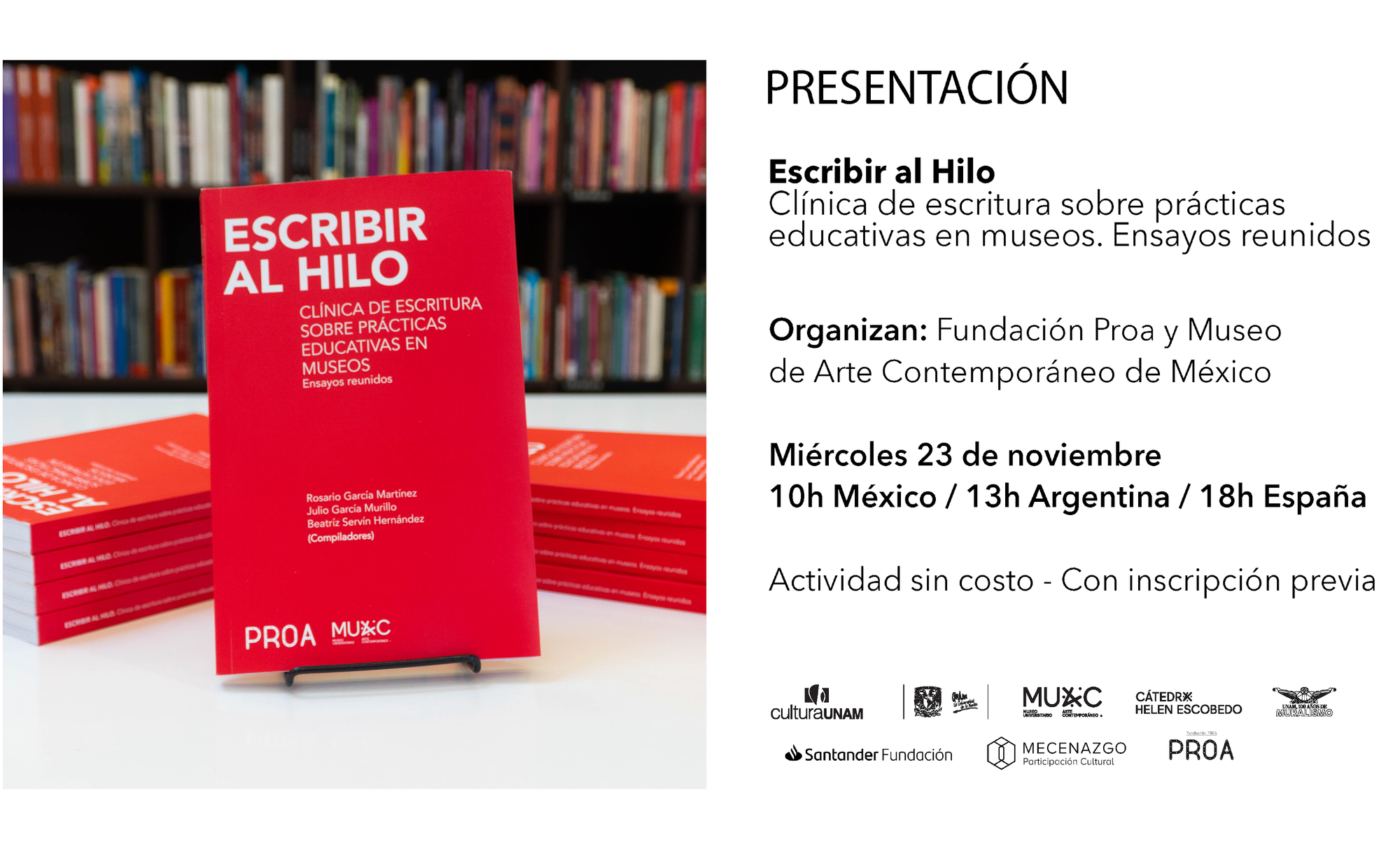 Escribir al Hilo. Clínica de Escritura