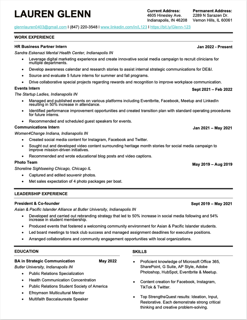 Resumé PDF