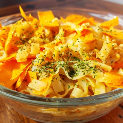 Pirított szezámmagos tésztasaláta