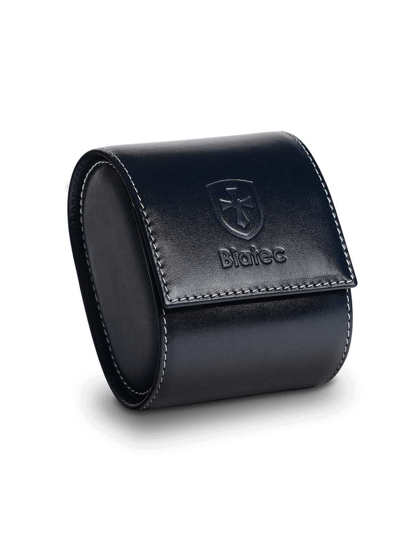 Biatec single watch roll - blue/beige