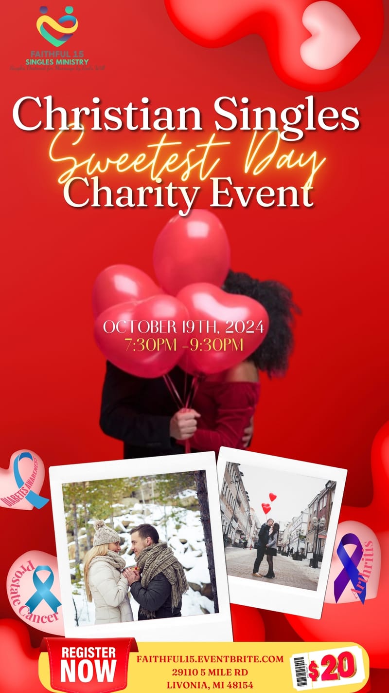 CHRISTIAN SINGLES SWEETEST DAY CHARITY EVENT