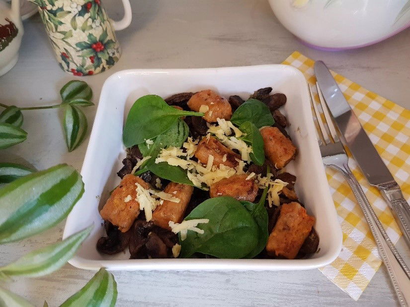 Sweet Potato Gnocchi with Mushrooms