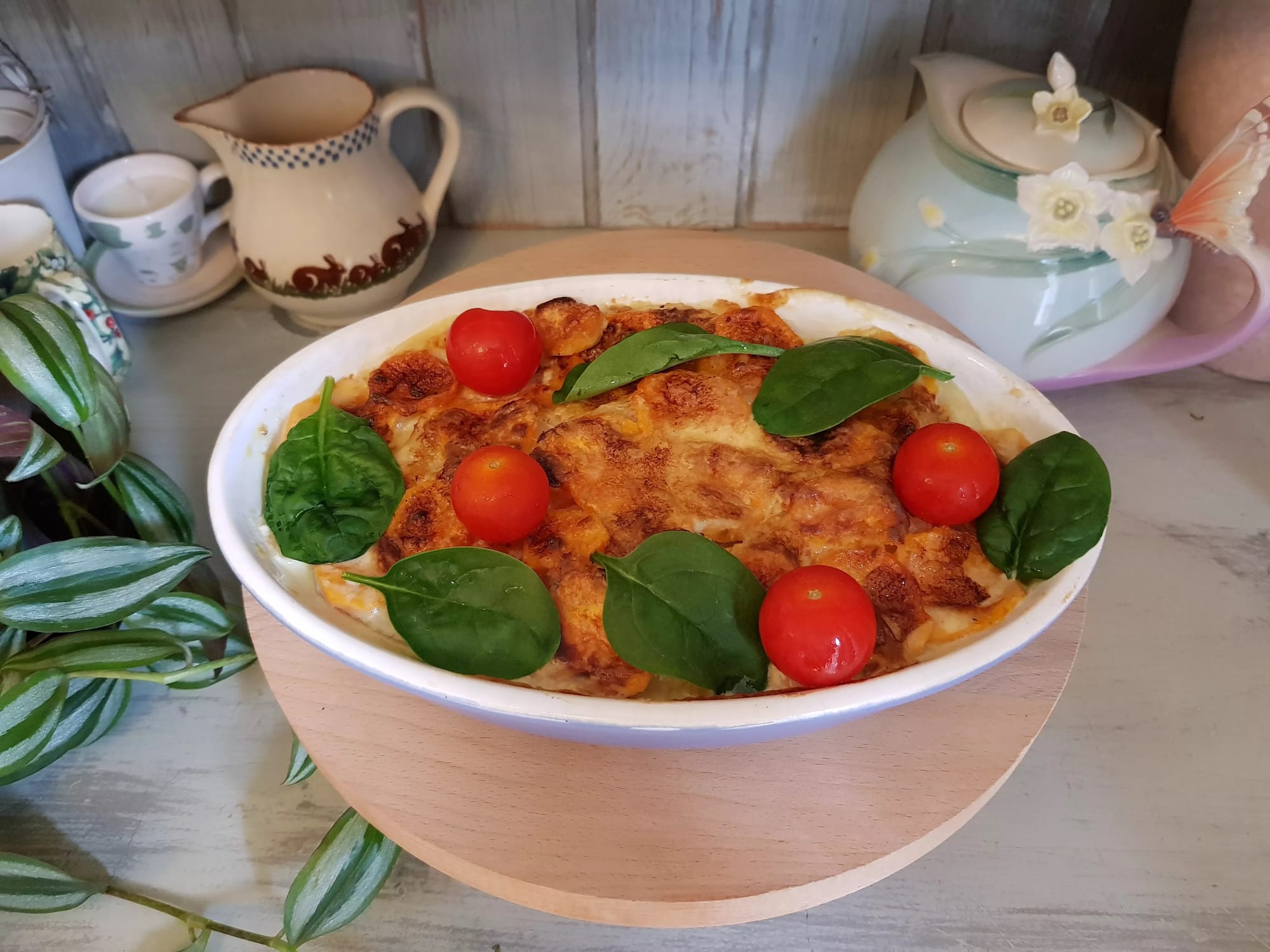 Sweet Potato and Leek Creamy Bake