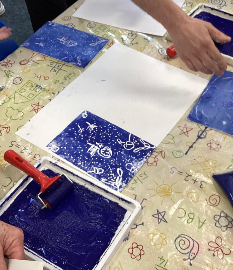 Year 3 printmaking from nature