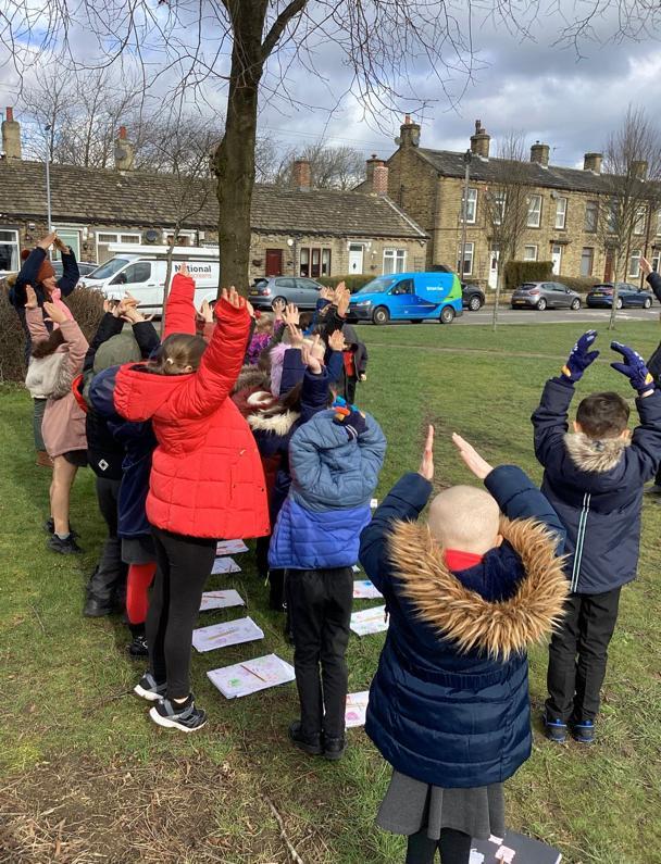 Year 2 collecting visual information to make creative maps of the environment.