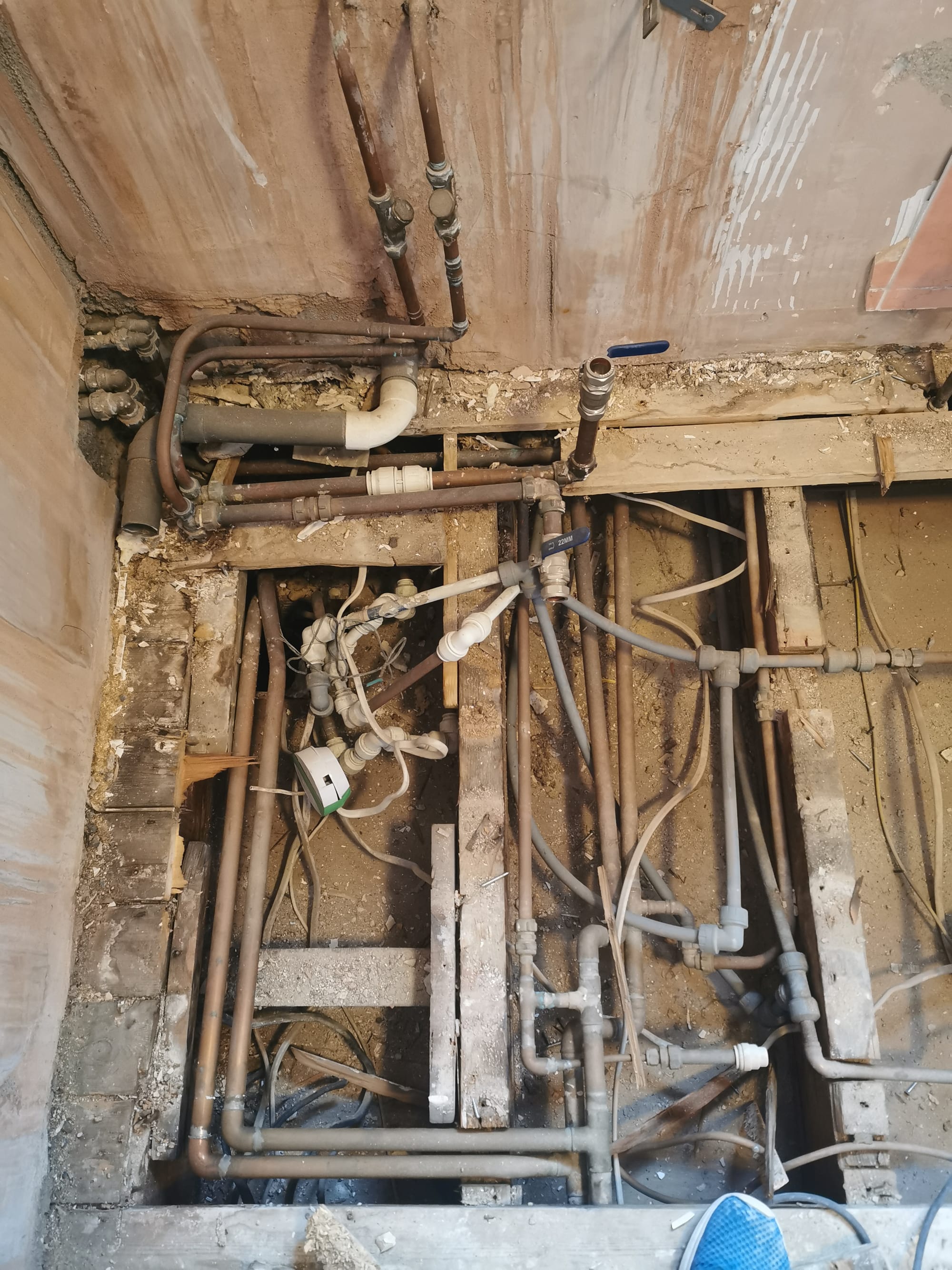 Masterpiece of the plumber work