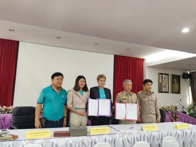 ร่วมลงนามข้อตกลงความร่วมมือส่งเสริมการจัดการขยะรีไซเคิล ในสถานศึกษา