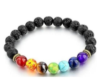 SEVEN CHAKRA BRACELET LAVA