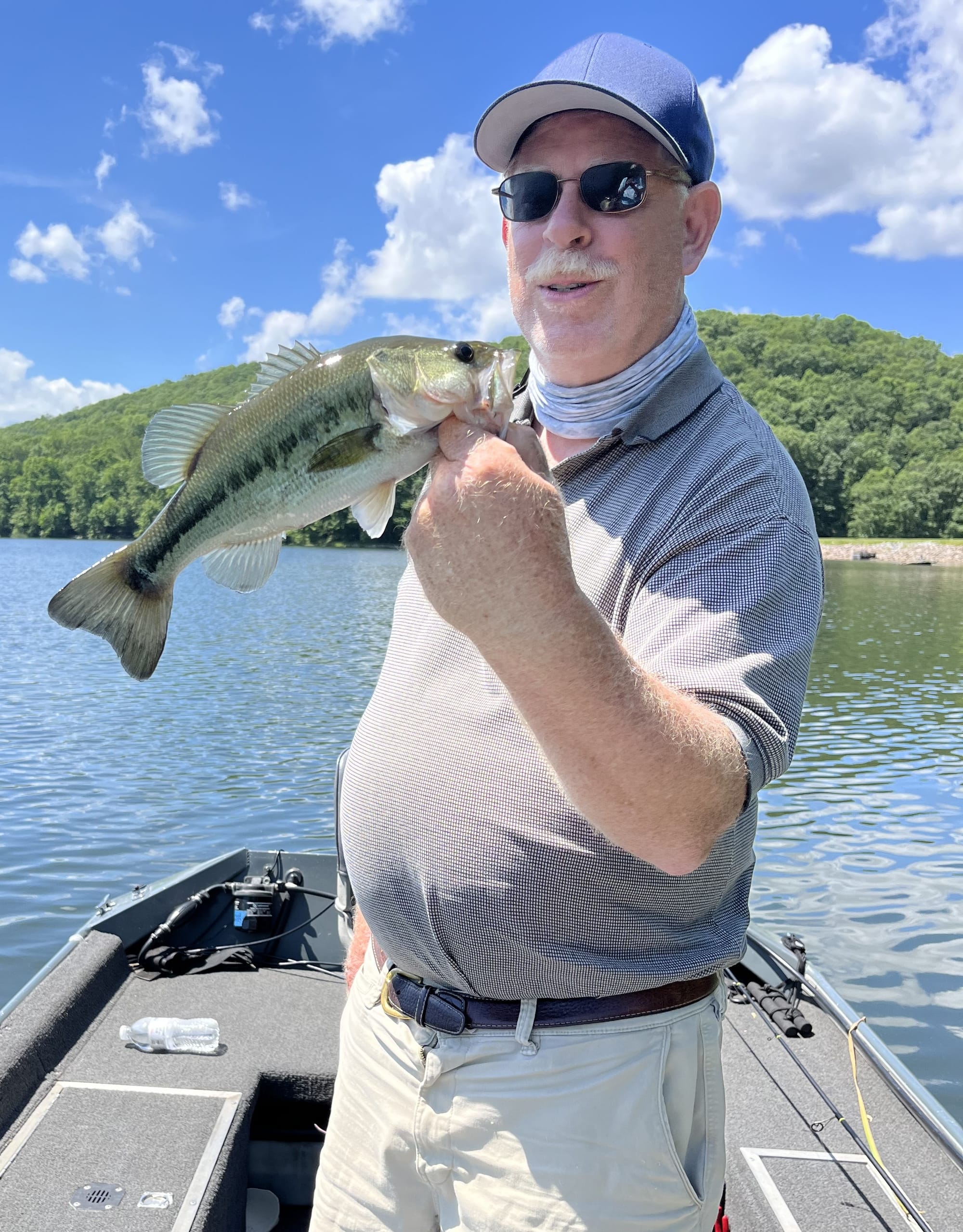We caught well over 50 bass together