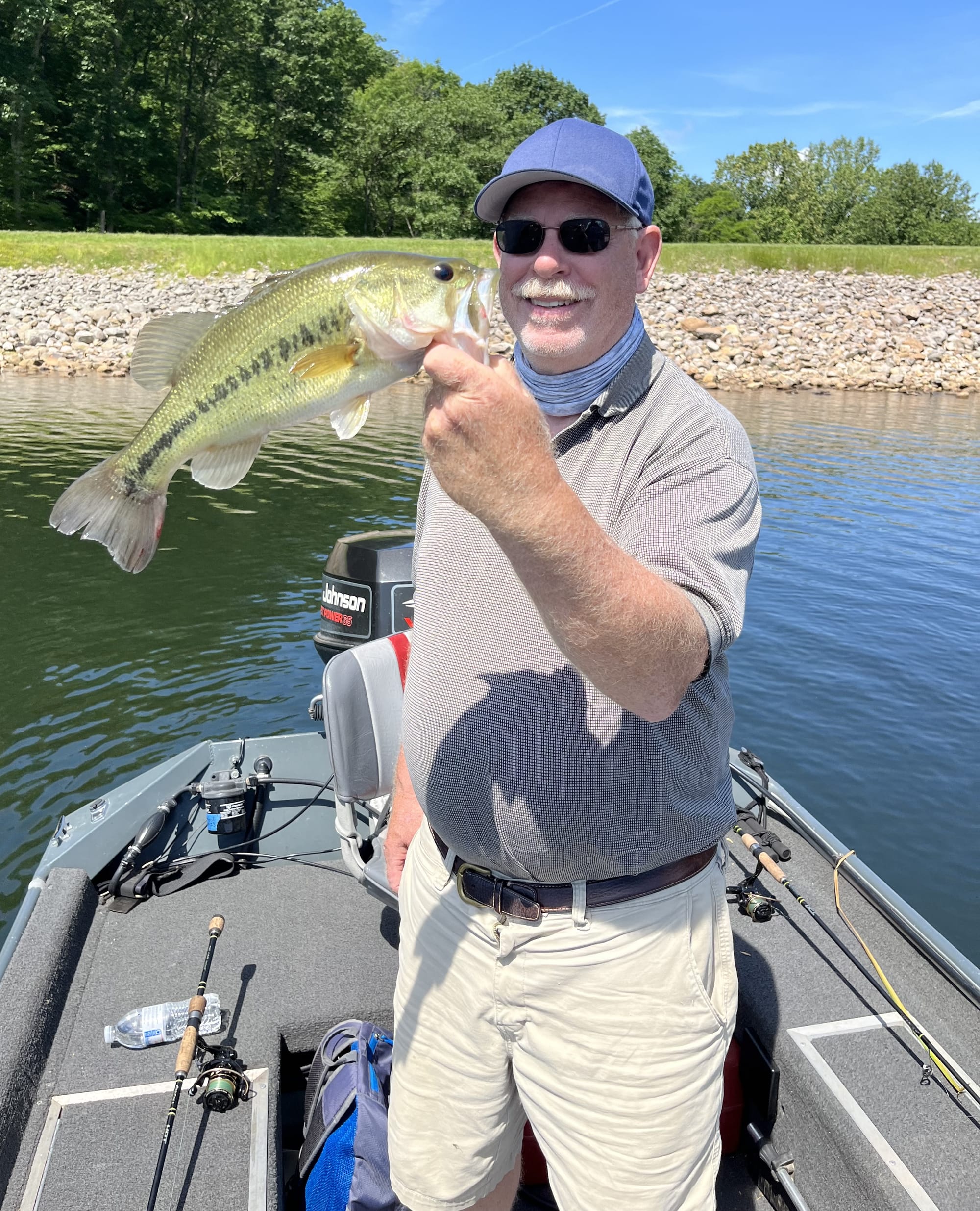 We caught well over 50 bass together