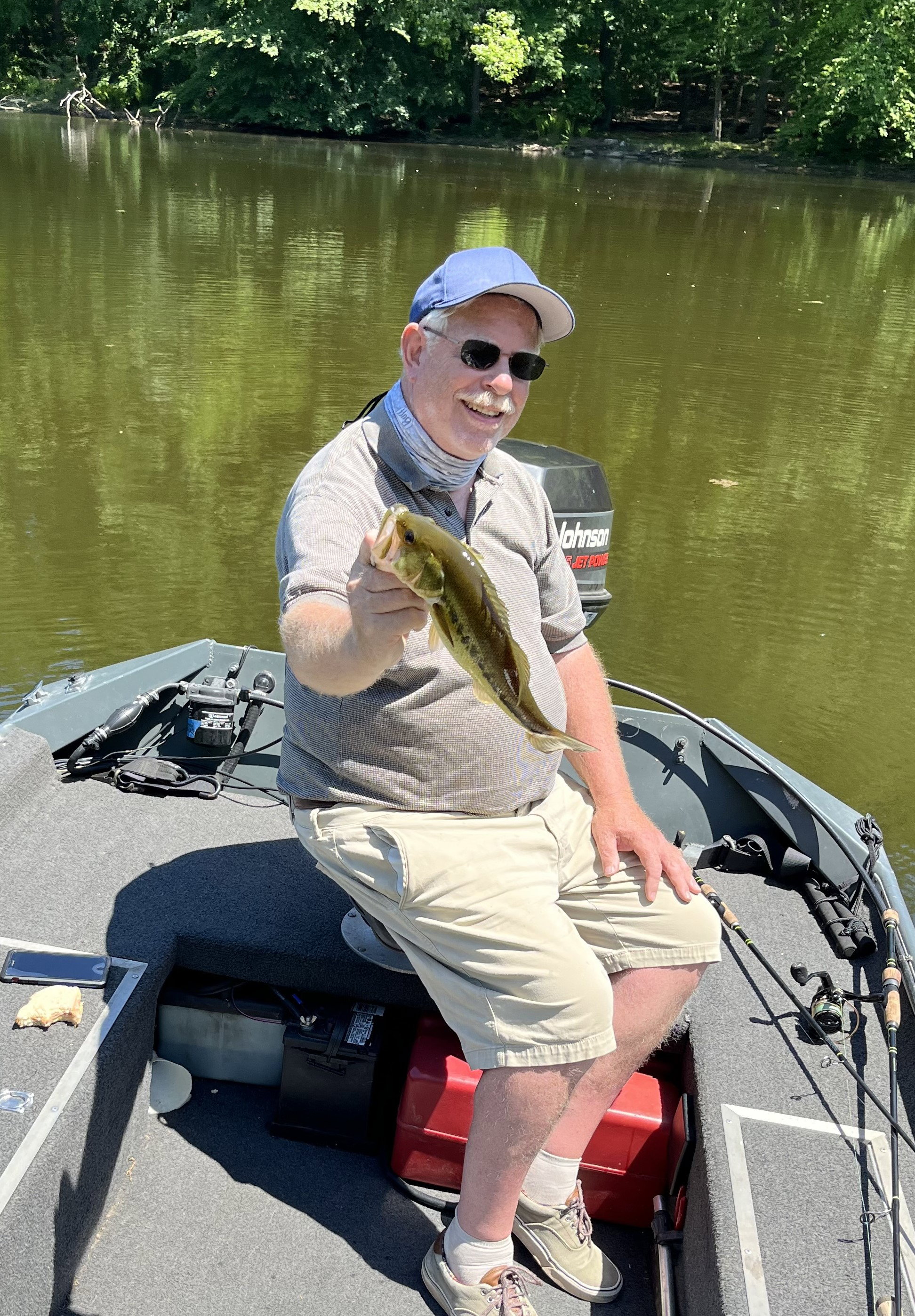 We caught well over 50 bass together