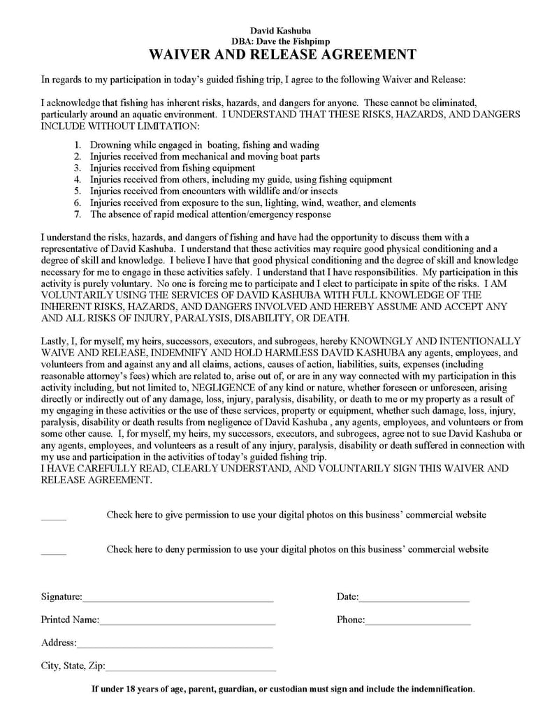 WAIVER AND RELEASE AGREEMENT