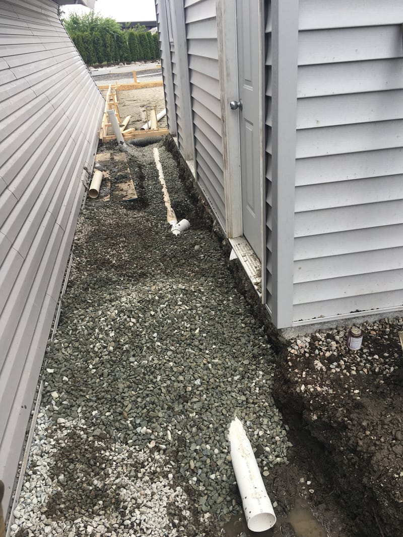 Storm, drainage and water lines