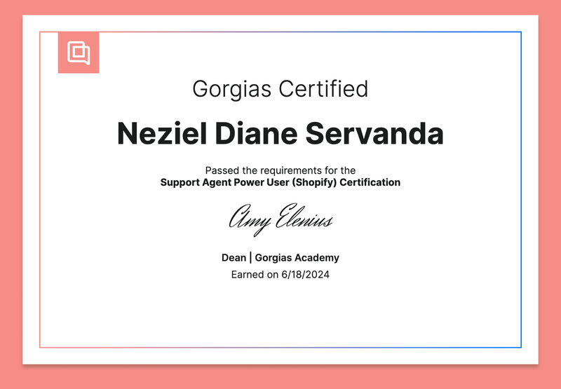 Support Agent Power User (Shopify) Certification