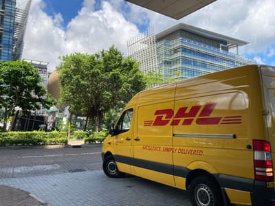 International Delivery of notarised &amp; Legalised Documents  - dhl  image