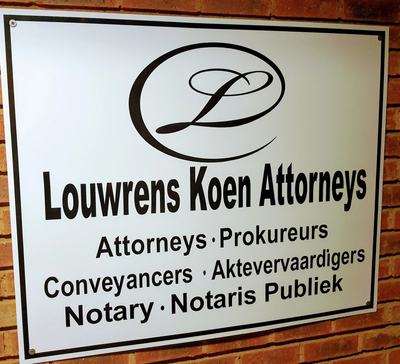 IN PERSON NOTARISATION -LOUWRENS KOEN NOTARY PUBLIC  image