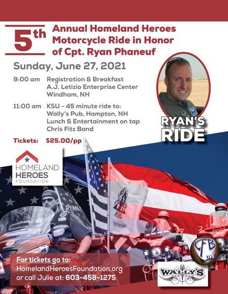 Homeland Heroes' "RYAN'S RIDE" 2021