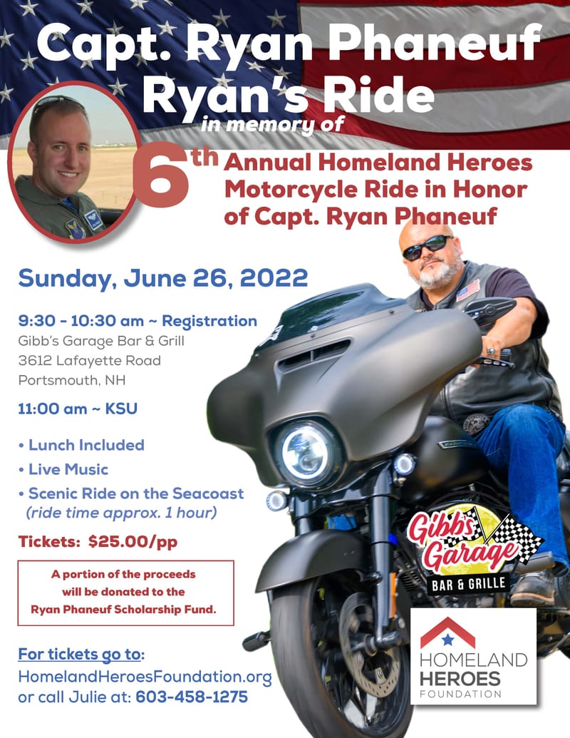 Homeland Heroes' "RYAN'S RIDE" 2022