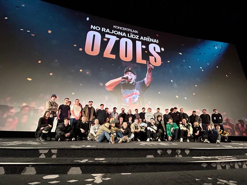 Ozola koncertfilma „No Rajona līdz Arēnai” piedzīvojusi pirmizrādi „Forum Cinemas”