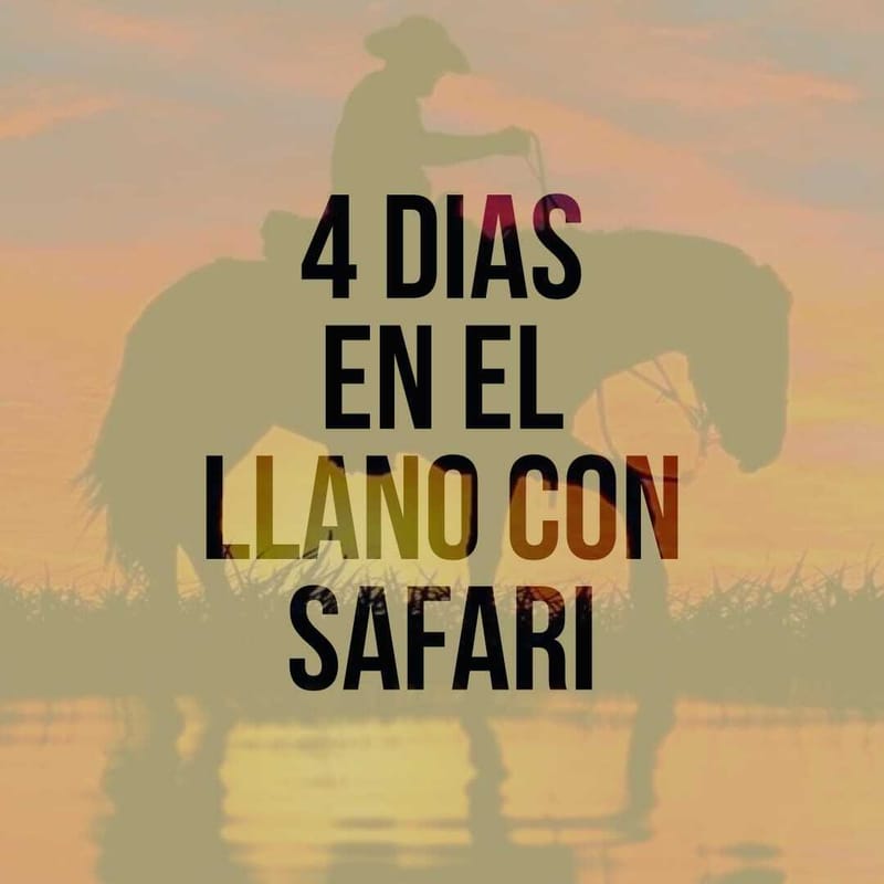 Plan 4 días en el Llano con Safari