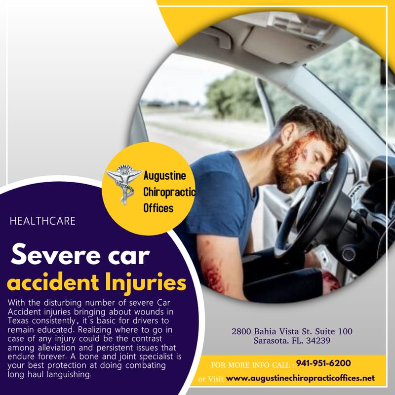Severe Car Accident Injuries Often Followed by Severe Pain!