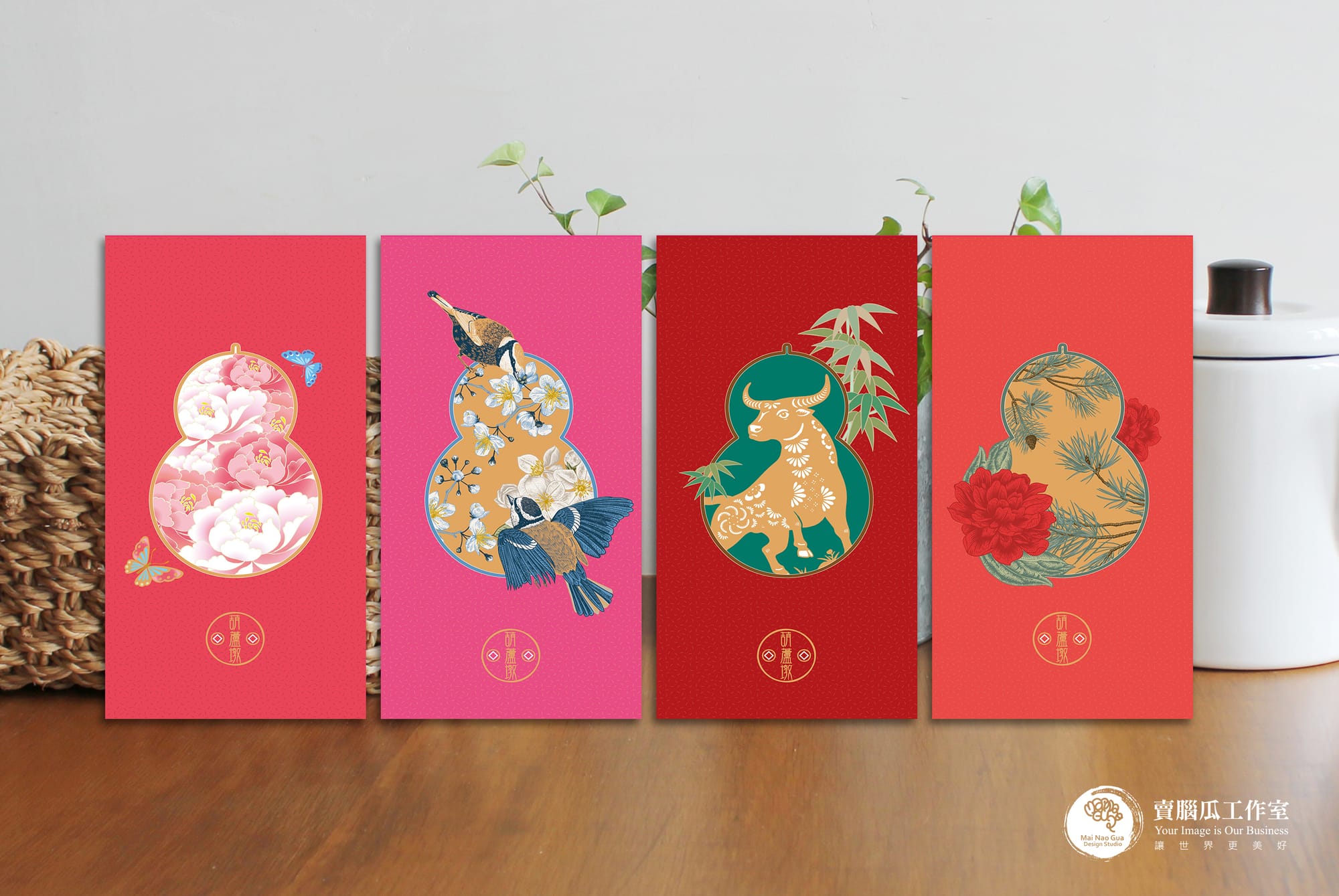 賀卡福袋(以桃捷、台中市政府、桃園客家青年會、賣腦瓜周邊為例)